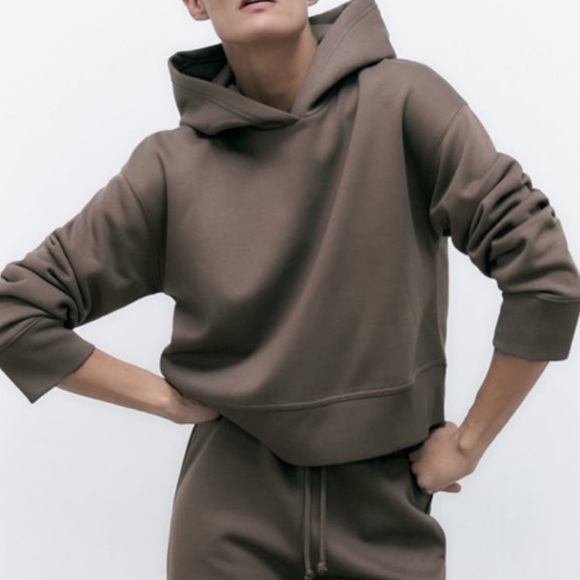 Zara Sweaters - ZARA Women’s HOODED RIB SWEATSHIRT | Size: Small